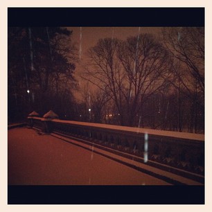 bridge snow walk
